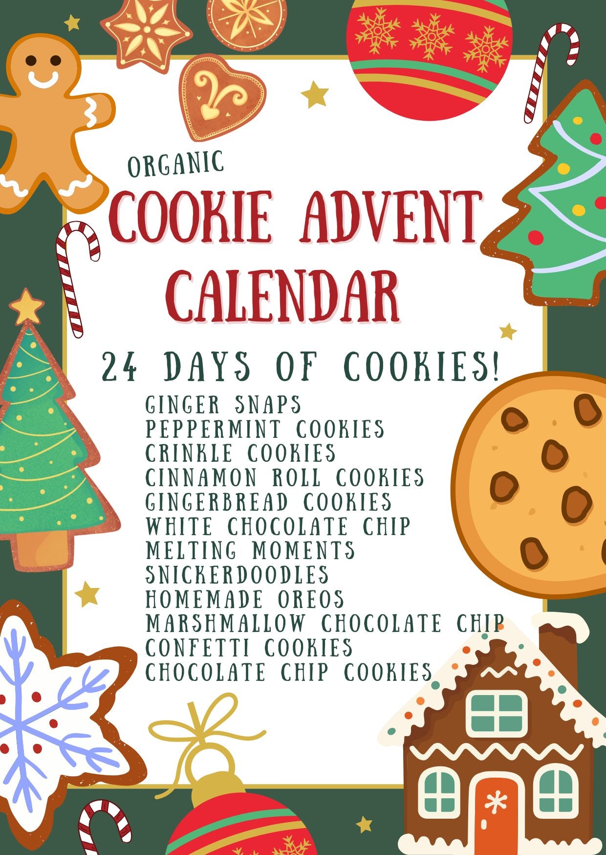 Cookie Advent Calendar Boxes