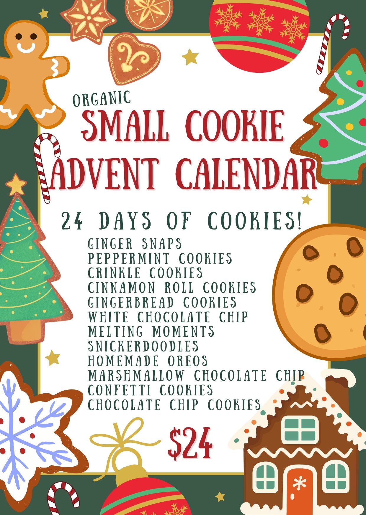 Cookie Advent Calendar Boxes